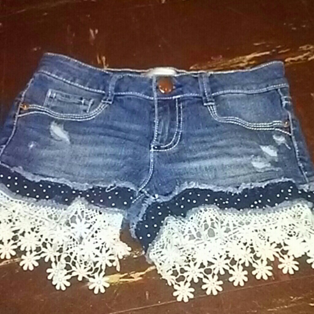 Denim shorts